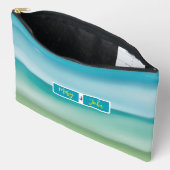 Aangepaste naam Abstract waterverf Oceaan Horizon Etui (Open)