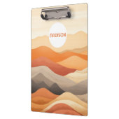 Aangepaste naam Abstracte landschapsillustratie Klembord (Links)