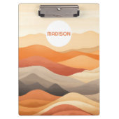 Aangepaste naam Abstracte landschapsillustratie Klembord (Voorkant)