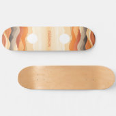 Aangepaste naam Abstracte landschapsillustratie Persoonlijk Skateboard (Horizontaal)