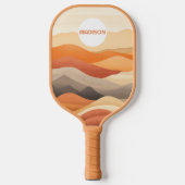Aangepaste naam Abstracte landschapsillustratie Pickleball Paddle (Voorkant)