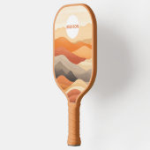 Aangepaste naam Abstracte landschapsillustratie Pickleball Paddle (Links)