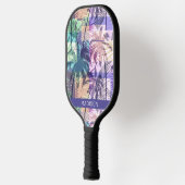Aangepaste naam Abstracte palmbomen Pickleball Paddle (Links)