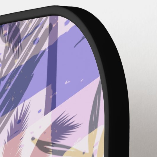 Aangepaste naam Abstracte palmbomen Pickleball Paddle (Links Detail)