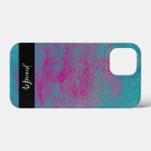 Aangepaste naam Abstracte slijmstructuur Case-Mate iPhone Case (Achterkant (horizontaal))