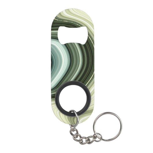 Aangepaste naam abstracte Stone Swirl Mini Flessenopener (Achterkant)