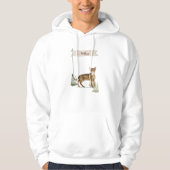 Aangepaste naam Abyssiniaanse kat Pet Hoodie (Voorkant)