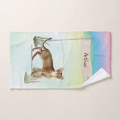 Aangepaste naam Abyssinianische keukenset voor kat Bad Handdoek (Handdoek)