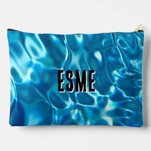 Aangepaste Naam Accessoirezak – Zwembad Water Etui (Achterkant)
