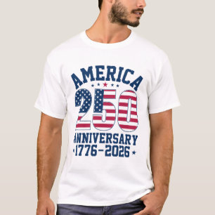 Aangepaste naam (achterzijde) Vet Eenvoudig Amerik T-shirt