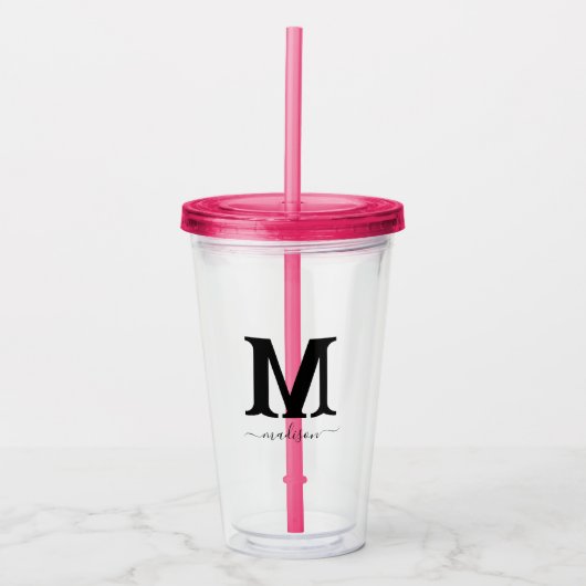 Aangepaste naam Acryl Tumbler Acryl Drinkbeker (Voorkant)