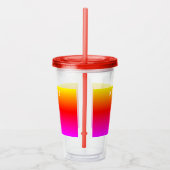Aangepaste naam Acryltumbler met prachtige kleuren Acryl Drinkbeker (Rechts)