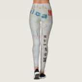 Aangepaste naam Aderen Pastel Leggings (Achterkant)