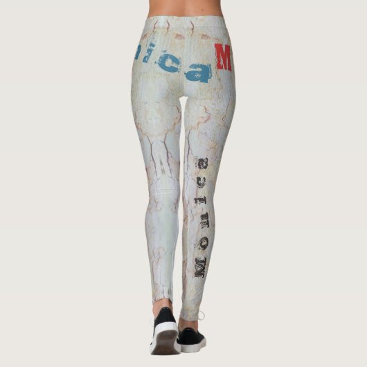 Aangepaste naam Aderen Pastel Leggings (Achterkant)