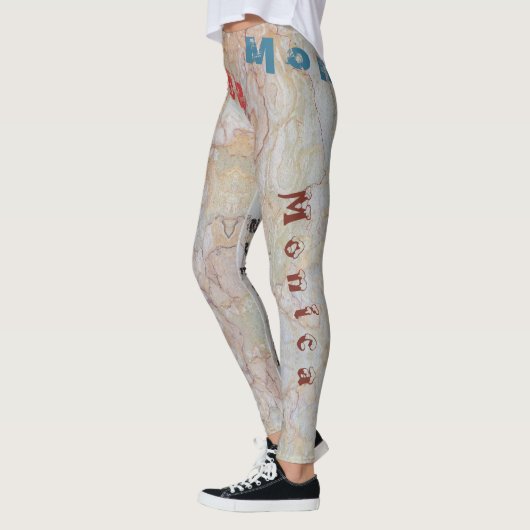 Aangepaste naam Aderen Pastel Leggings (Links)