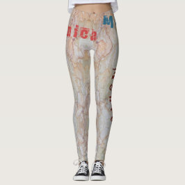 Aangepaste naam Aderen Pastel Leggings