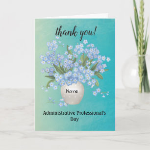 Aangepaste Naam Administratieve Professional's Day Bedankkaart