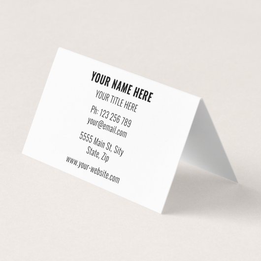 Aangepaste naam Adres Gepersonaliseerd Visitekaart Visitekaartje (Achterkant)