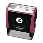 Aangepaste Naam Adres Info QR Code Stamp Sjabloon Zelfinktende Stempel (Product)