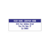 Aangepaste naam adres modern ontwerp kleur stempel (Design)