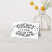 Aangepaste naam Adres Website Telefoon Loyaliteit  Klantenkaartje (Voorkant)