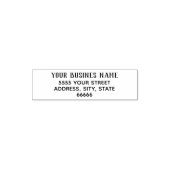 Aangepaste naam adres zelf-inkende stempel sjabloo (Design)
