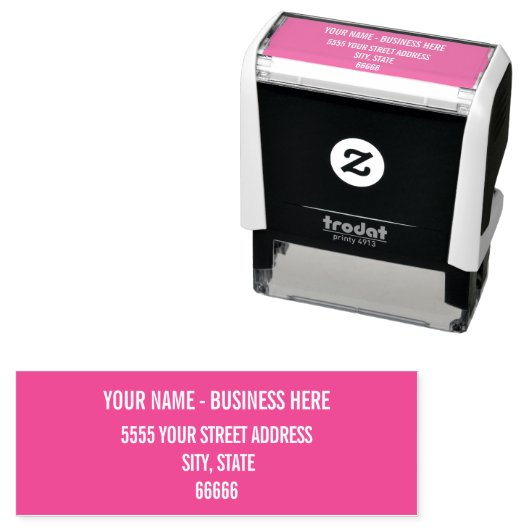 Aangepaste naam Adres Zelfinkting Stempel Kies Kle (In situ)