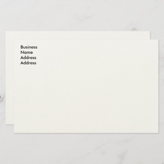 Aangepaste naam adresenvelop briefpapier (Voorkant / Achterkant)