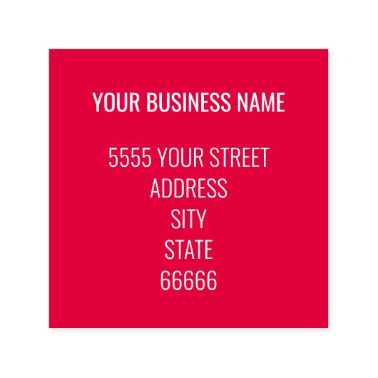 Aangepaste naam Adreskleuren Zelfinkkend Stempel (Design)