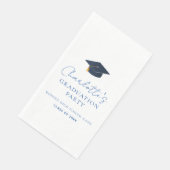 Aangepaste naam afgestudeerde klasjaar school them servet (Hoek)