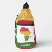 Aangepaste naam Afrika Sling Bag (Voorkant)