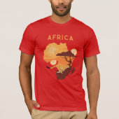 Aangepaste naam Afrika T-shirt (Voorkant)