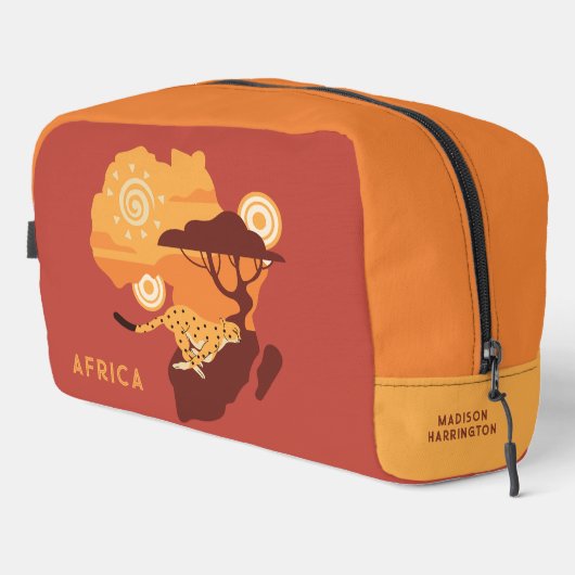 Aangepaste naam Afrika Toilettasje (Rechterhoek)