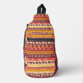 Aangepaste naam Afrikaans patroon Sling Bag (Voorkant)
