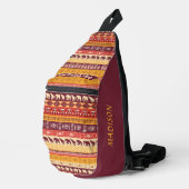 Aangepaste naam Afrikaans patroon Sling Bag (Rechterhoek)
