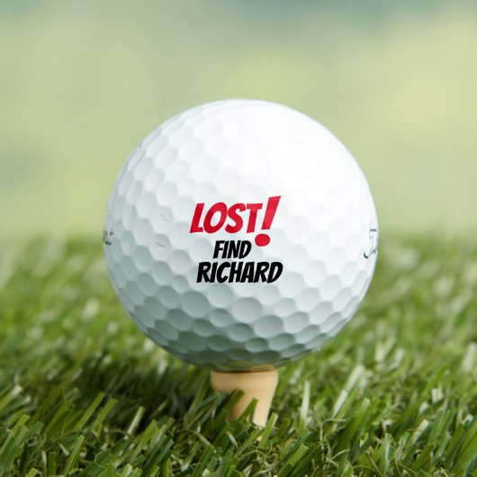 Aangepaste naam afspelen en funny Lost Gol persona Golfballen (Insitu Shirt)