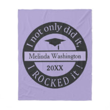 Aangepaste naam afstuderen en jaardeken voor vacht