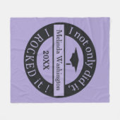 Aangepaste naam afstuderen en jaardeken voor vacht fleece deken (Voorkant (Horizontaal))