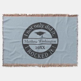 Aangepaste naam afstuderen en jaardeken voor werpe deken