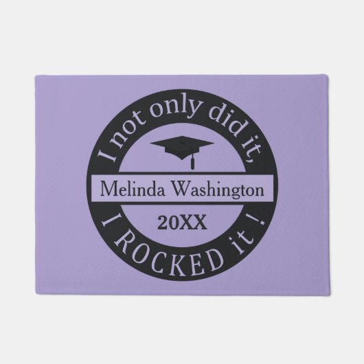 Aangepaste naam afstuderen en jaardeurmatten deurmat (Voorkant)