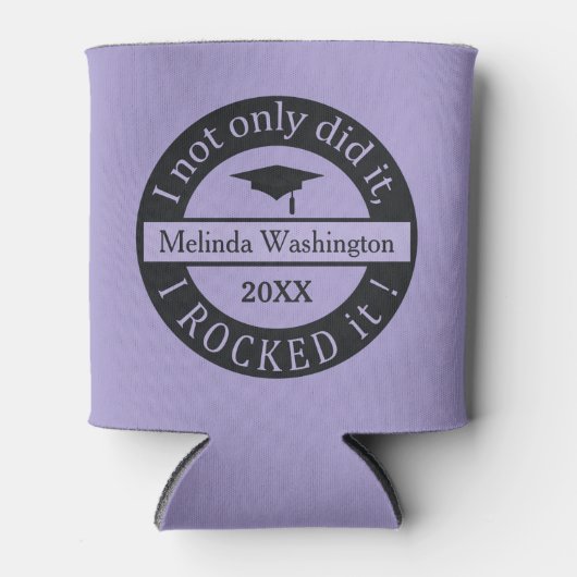 Aangepaste naam afstuderen en jaarnaam koelbox blikjeskoeler (Voorkant)