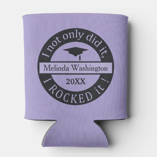 Aangepaste naam afstuderen en jaarnaam koelbox blikjeskoeler (Achterkant)