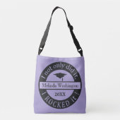 Aangepaste naam afstuderen en jaartassen crossbody tas (Achterkant)