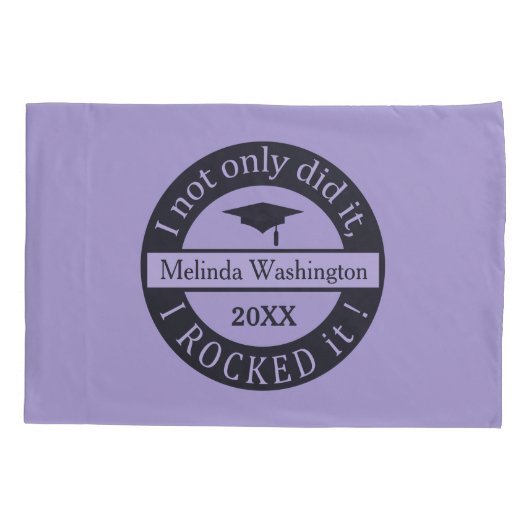 Aangepaste naam afstuderen en kussensloop jaar (Achterkant)