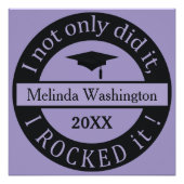 Aangepaste naam afstuderen en poster jaar (Voorkant)