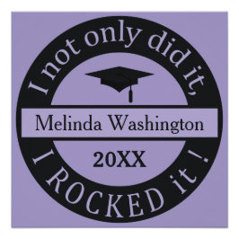 Aangepaste naam afstuderen en poster jaar