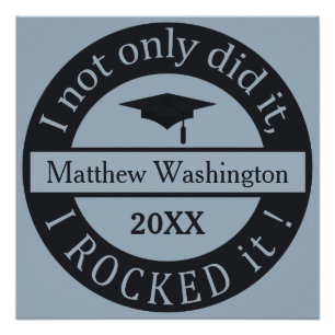 Aangepaste naam afstuderen en poster jaar