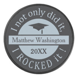 Aangepaste naam afstuderen & hockey puck