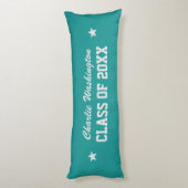 Aangepaste naam afstuderen, jaar- en kleurenbody k lichaamskussen (Achterkant (Verticaal))