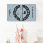 Aangepaste naam afstuderen, jaar- en tekstbanner spandoek (Insitu)